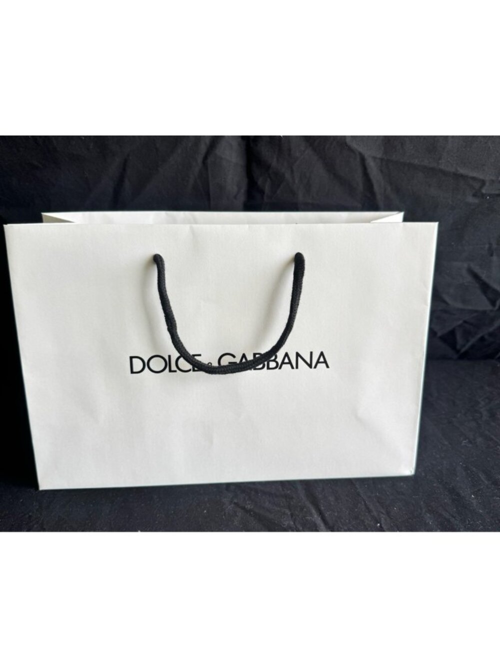Dolce Gabbana Reusable Paper Shopping Bag Gift Rope Handle 9" x 14" x 5"